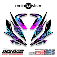 SATRIA F150 STRIPING MOTIF 9 / MOTOSTICKER / ECSTAR / SATRIA FU BARONGA 2012 / STICKER / STICKER