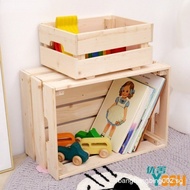 YSSH Solid Wood Storage Box Children'S Toy Storage Organiser Window Decoration Supermarket Display W