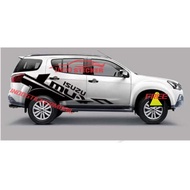 Mux SUV car sticker striping cutting sticker side body isuzu mu-x
