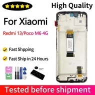 6.79"Display For Xiaomi Redmi 13 2404ARN45A LCD Display Screen With Frame Touch Screen For Poco M6 4
