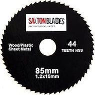 Saxton GPB8544T 85mm x 44T HSS Circular Saw Blade Compatible with Worx Worxsaw Bosch Makita Ryobi