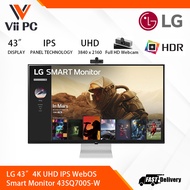 LG 43SQ700S-W 43SQ700S 43'' 4K UHD IPS Smart Monitor with webOS 10Wx2 Speakers USB Type-C™ (PD 65W), 2xHDMI, 3xUSB