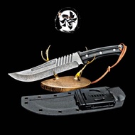 🔪 มีดใบโค้งสไตล์ Tactical / Outdoor วัสดุ 7Cr17MoV พร้อมซอง Kydex