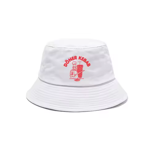 Doner Kebab Bucket Hats Panama Bob Hats Cool Outdoor Cotton Summer Fisherman Doner Kebab Cap Unisex 