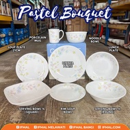 Corelle Loose Pastel Bouquet (Dinner/Luncheon/Bread/Serving Plate/Noodle/Soup Bowl/Mug) Pinggan Mangkuk Corelle