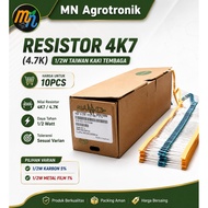 4K7 4.7K Resistor 1/2W Taiwan Copper Legs