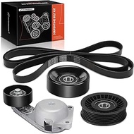 A-Premium Engine Serpentine Belt Drive Kit Compatible with Ford Expedition 2002, E-350 Club Wagon/E-