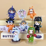 8Pcs/Set Digimon Adventure Agumon Gabumon Piyomon Figure Selected Children Cos Digital Monster Agumo