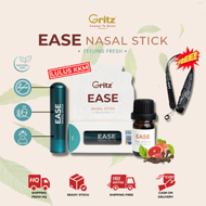 Ready stock🇲🇾[READY STOCK + FAST SHIPPING] GRITZ EASE NASAL STICK AID AROMETHERAPIC INHALER