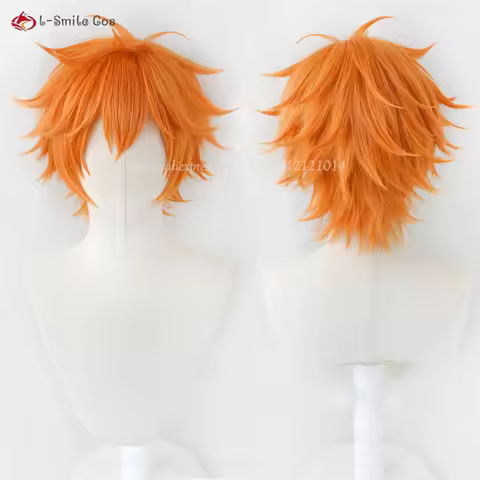 Shoyo Hinata Shoyo Cosplay Wig 30cm Short Orange Anime Cosplay Wigs Synthetic Hair High School Volle