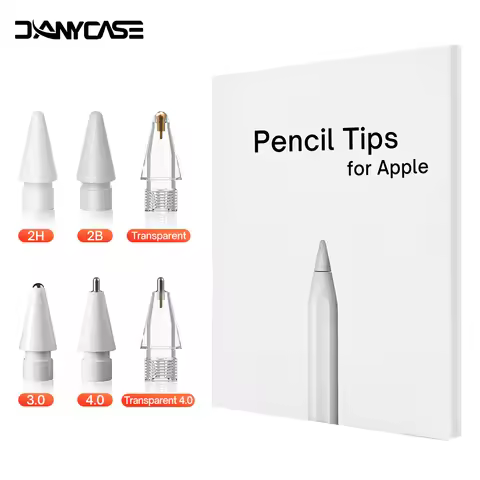 for Apple pencil tip Double Layer 2B & HB & Thin Tip & Transparent Nib For Apple Pencil 1st 2nd Gene