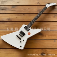 Ledux White Explorer Electric Guitar电吉他高端亮面白
