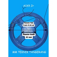 POLI Pully A1 x 9" Iron Spokes A1 x 9 inch Pulley Cast Iron Anc 9 inch A1x9" A1x9 A 1x9" 1x9 inch Pu