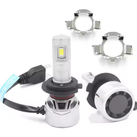 70W H7 Car LED bulb holder adapter for Skoda Octavia A5 LED headlight H7 LED Metal clip retainer ada