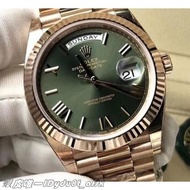 Rolex Rolex (Rolex Rolex ) Day-Date 228235 Green Face DD Rose Gold 40mm Dual Calendar Automatic Mechanical Men's Watch Boutique Watch Men's Watch