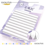 EUCALYTUSSG Bottom Lash Clusters, 6mm DIY Lash Extension Air Lower Eyelashes, Black Makeup Tools Und