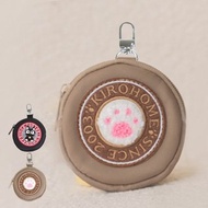 小黑貓 貓掌 輕防水 毛巾繡 掛飾 零錢包【330017】