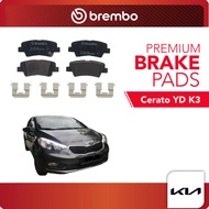 BREMBO Rear Pads (L+R) - Kia Cerato 1.6,2.0 YD K3