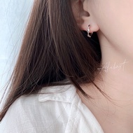 Twisted Silver Needle S925 Buckle Earrings Jewelry Earring for Women Silver Earring 925 Silver Earri