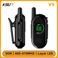 KSUN V9 mini HT Walkie Talkie UHF 400-470MHZ Handy Talkie Memory,Durable Build Quality