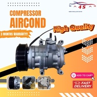 3 MONTH WARRANTY PERODUA MYVI LAGI BEST/ALZA 1.5CC 6PK(CAN USE 4PK) AIR COND COMPRESSOR (RECON)