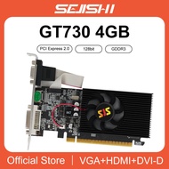 SEJISHI SJS Video Card GeForce GT730 Display Vga Cards 4GB DDR3 128Bit Computer Graphics Card for Ga