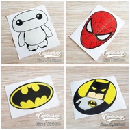 HERO STICKERS // Sticker Accessories Car Motorcycle Glass Stickers Spiderman Batman baymax