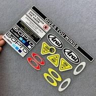 Reflectorized Helmet Visor Sticker Reflective Stickers