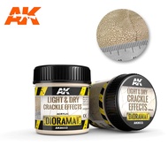 CRACKLE EFFECTS AK8032 AK8033 AK8034 Non-Toxic Acrylic Texture Miniature Paints Diorama AK Interacti
