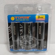 Impact SHOCK WRENCH SET "TORA" 1/2" 3PCS 17/19/24MM||1 SET DEEP SOK IMPACT 3PCS 17MM/19MM/21MM