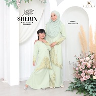 [RAYA 2024] KURUNG SEDONDON IBUANAK SHERIN - Baju Raya Moden Cotton linen kerawang sulam tebuk benang emas nursing S-3XL