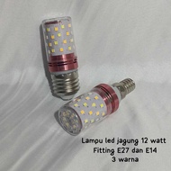 Led Bulb E14/E27 Corn Lamp Bulb 12 Watt 3 Colors