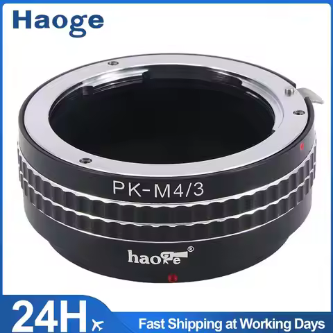 Haoge Manual Lens Mount Adapter for Pentax K PK Mount Lens to Olympus and Panasonic Micro Four Third