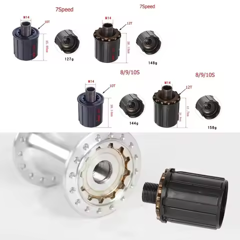 7/8/9/10 Speed Bicycle Freehub Body For Shimano RM30/RM40/RM60 Steel MTB Road Bike Hubs Body Cycling