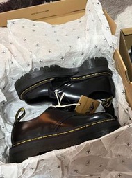 Dr.Martens馬丁 Holly 皮革 舒適百搭 厚底鞋 女款 黑色