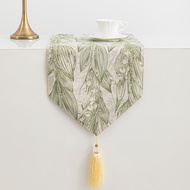 32x210cm Modern Light Luxury Tea Table Runner Leaves style table runner  wholesale embroider Homesta