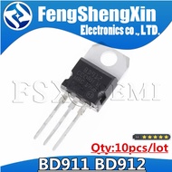 10pcs/lot BD911 BD912 TO-220 Power Transistors