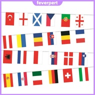 2024 Europe Countries Flag Polyester 7M 24 Countries Hanging String Flags Printed 24 Country Teams B