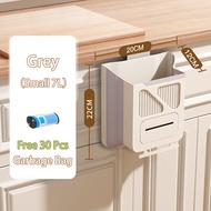 7L/10L Kitchen Hanging Trash Can Fold Garbage Can Wall Mounted Rubbish Bin Bathroom Garbage Basket w