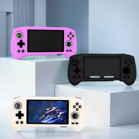 For ANBERNIC RG556 Game ConsoleSoft Silicone Case Drop-proof Shockproof Protective Cover for Anberni