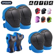 6PCS Kids Knee Pads Elbow Pads Wrist Guards 3-7 Year Old Children Gear Cycling Skateboarding Inline Roller Skating