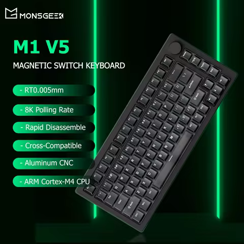 Akko MONSGEEK M1 V5 HE Magnetic Switch Keyboard 75% Rapid Trigger RT0.005mm 8K Polling Rate RGB Alum