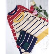 Women's Striped Striped Knit Sweater Top/Korean Top