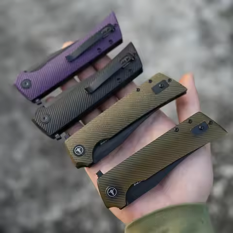 Shooziz Folding Pocket Knife,3.55" D2 Tanto Blade EDC Knife with Flipper ,Camp Tool Gift for Outdoor