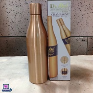 Champagne Copper Water Bottle 1L Ayurvedic Health Benefit Water Drinking Bottle