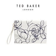 Ted Baker Womens Almikon Linear Rose Pouch CREAM