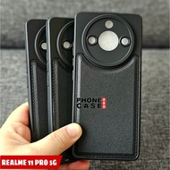 REALME 11 PRO REALME 11 PRO PLUS CASE LEATHER PRO BLACK CASE BLACK REALME 11 PRO REALME 11 PRO PLUS