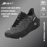 BMAI Men's GFoam Pace 6 Galaxy Black Cushioning Running Shoes Daily And Long Distance Training