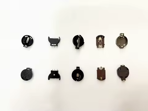 10PCS 3V CR2032 CR2025 CR2016 Coin Cell Battery Holder Case Black Coin Cell Button Socket Holder Cas