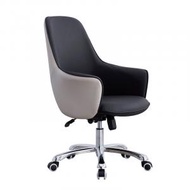 找得 - 高級北歐商務設計老闆椅人體工學總裁皮質電腦椅（黑色 不包安裝）80074